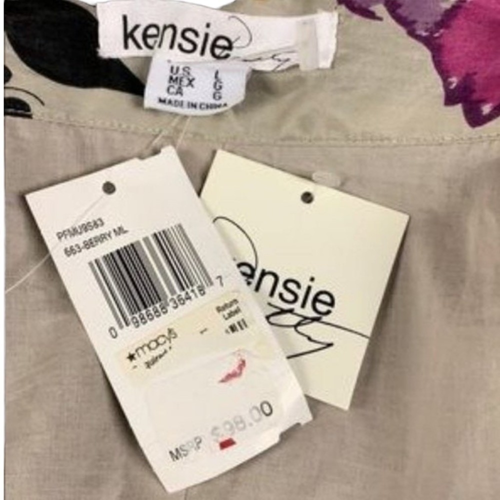 Kensie Bodycon Large‎ Dress Multicolor Floral Mini Ruffle Lined Strapless Chic - Picture 4 of 5